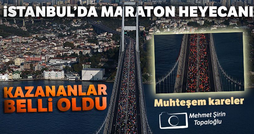 İstanbul'da maraton heyecanı! Kazananlar belli oldu
