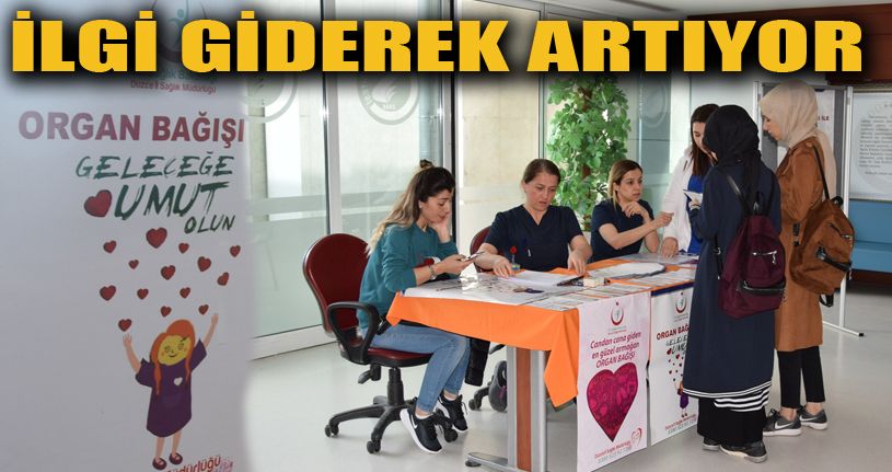 Organ ve doku bağışı farkındalık standı kuruldu