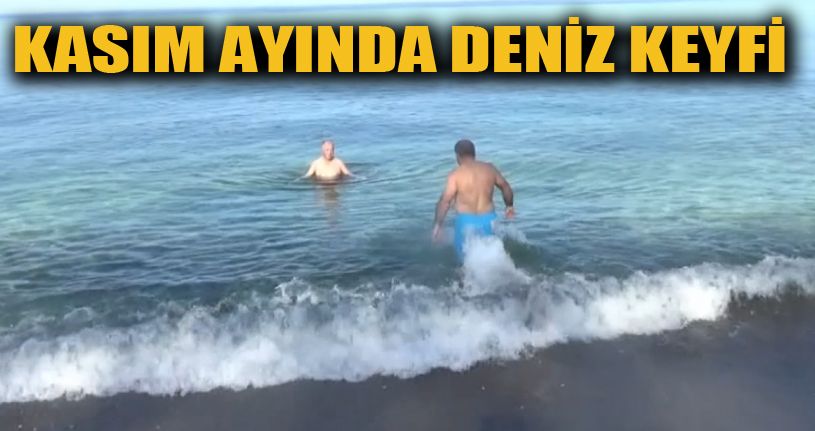 Kasım Ayında Denize Girdiler