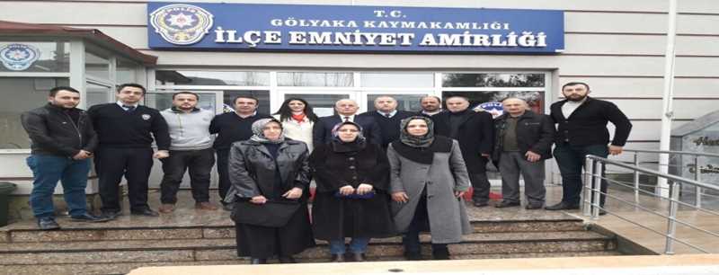 AK Parti Gölyaka teşkilatından polise ziyaret