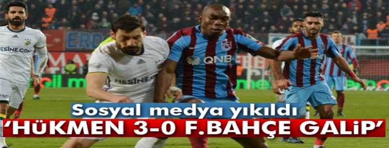 Trabzonspor - Fenerbahçe maçı sosyal medyayı sallladı