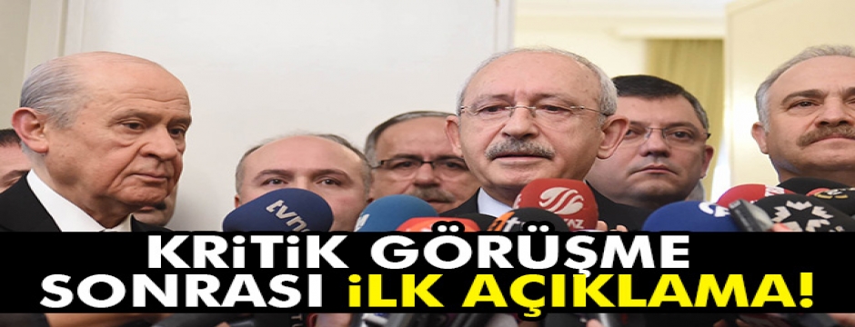 Kılıçdaroğlu-Bahçeli görüşmesi sona erdi