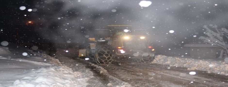 13 köy yolu kar nedeniyle ulaşıma kapalı
