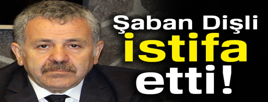 Şaban Dişli AK Parti Genel Başkan Başdanışmanlığından istifa etti