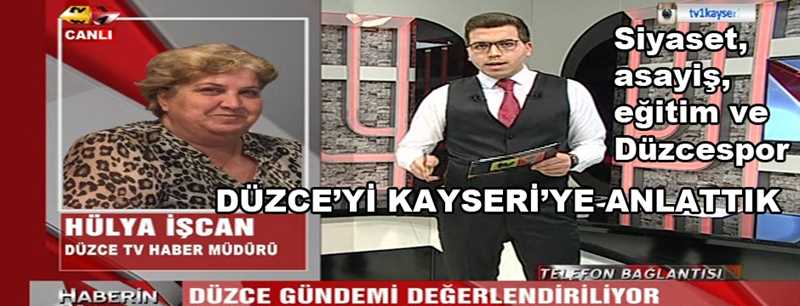 KAYSERİ TV 1 DE BİZİ TERCİH ETTİ