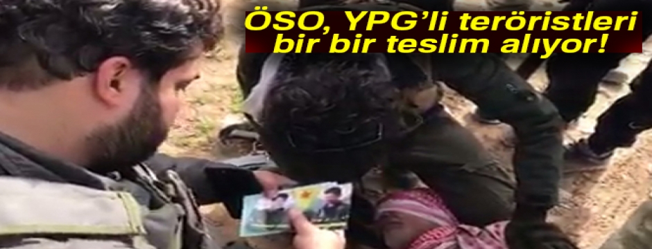 ÖSO, YPG?li teröristleri bir bir teslim alıyor