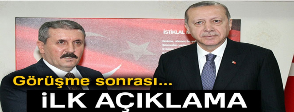 Cumhurbaşkanı Erdoğan ile görüşen BBP lideri Destici'den açıklama