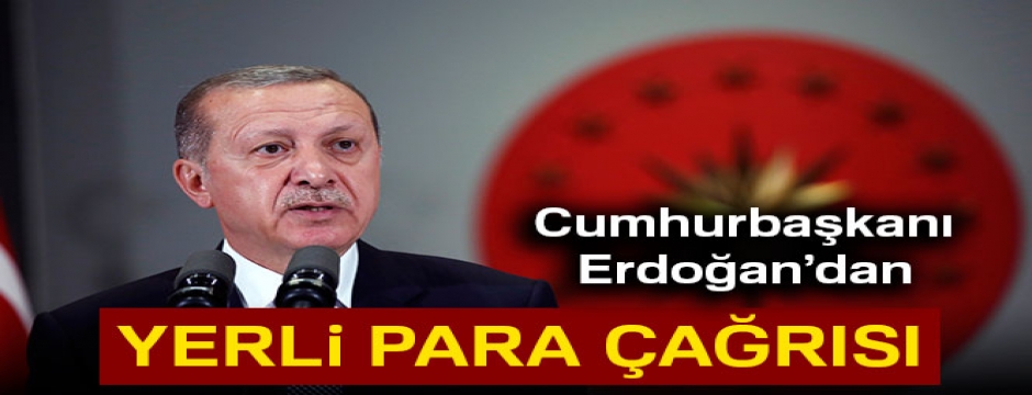 Cumhurbaşkanı Erdoğan?dan yerli para çağrısı