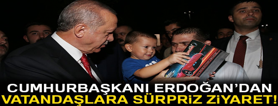Cumhurbaşkanı Erdoğan'dan Zeytinburnu sahilindeki vatandaşlara sürpriz ziyaret