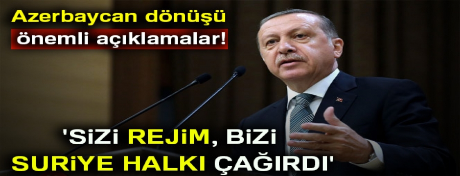 Cumhurbaşkanı Erdoğan'dan net İdlib mesajı: 'Sizi rejim, bizi Suriye halkı çağırdı'