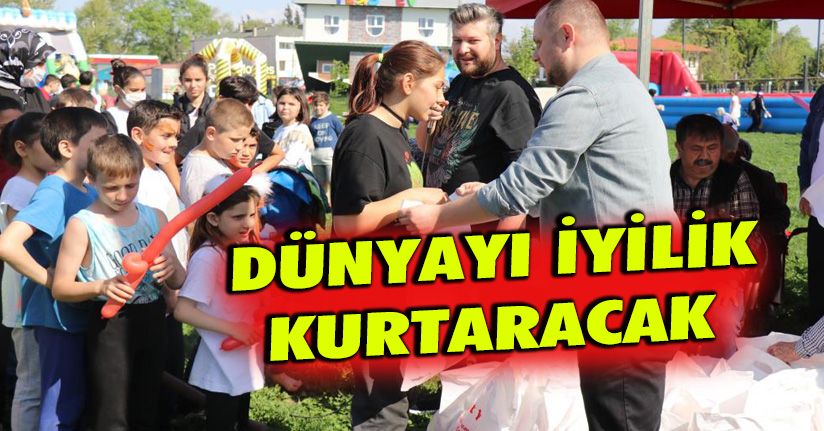 500 çocuk bayramı önceden yaşadı