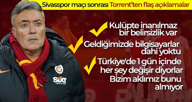 Domenec Torrent: 'Kulüpte inanılmaz bir belirsizlik var'