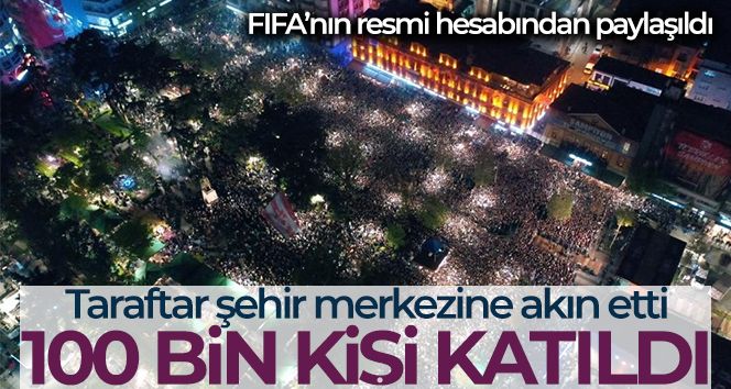 Trabzonspor'un şehir merkezindeki şampiyonluk etkinliğine 100 bin kişi katıldı