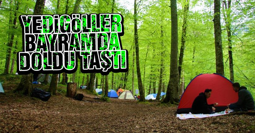 Eşsiz manzarasıyla tatilcileri mest eden Yedigöller havadan görüntülendi