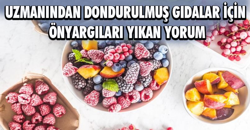 Uzmanından dondurulmuş gıdalar için önyargıları yıkan yorum