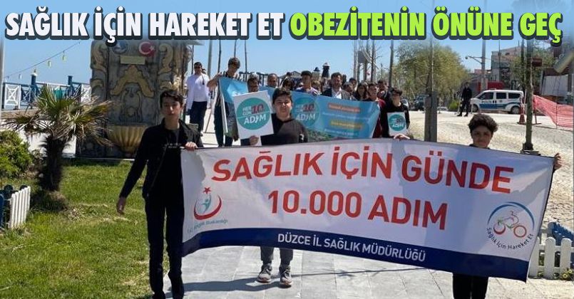 Sağlık için yürüdüler