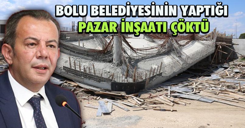 Yapımı devam eden Yöresel Ürünler Pazarı çöktü