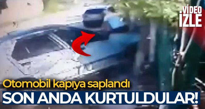 Saniyelerle ölümden kurtuldular!