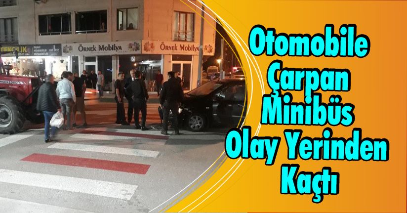 Gölyaka'da Minibüs Kazaya Karışıp Kaçtı