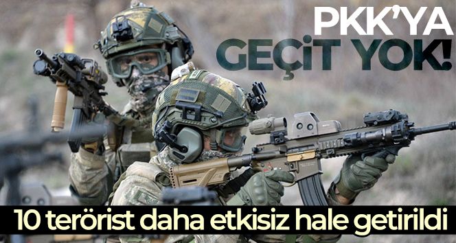 MSB duyurdu: Zeytin Dalı ve Barış Pınarı'nda 10 terörist etkisiz hale getirildi