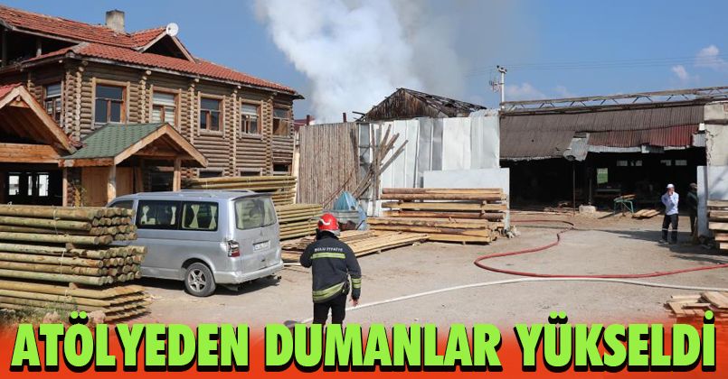 Kereste fabrikasında korkutan yangın