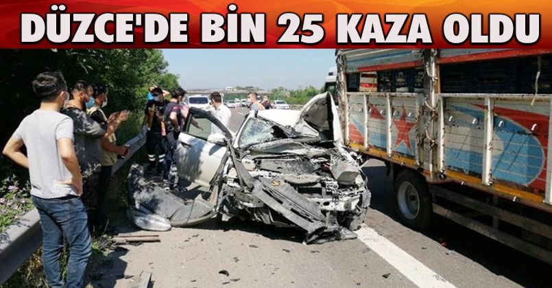 Düzce'de Bin 25 Kaza Meydana Geldi