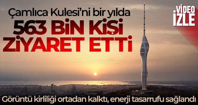 Çamlıca Kulesi'ni bir yılda 563 bin kişi ziyaret etti