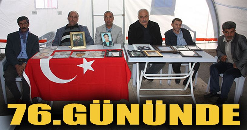 HDP önündeki ailelerin evlat nöbeti 76'ncı günde