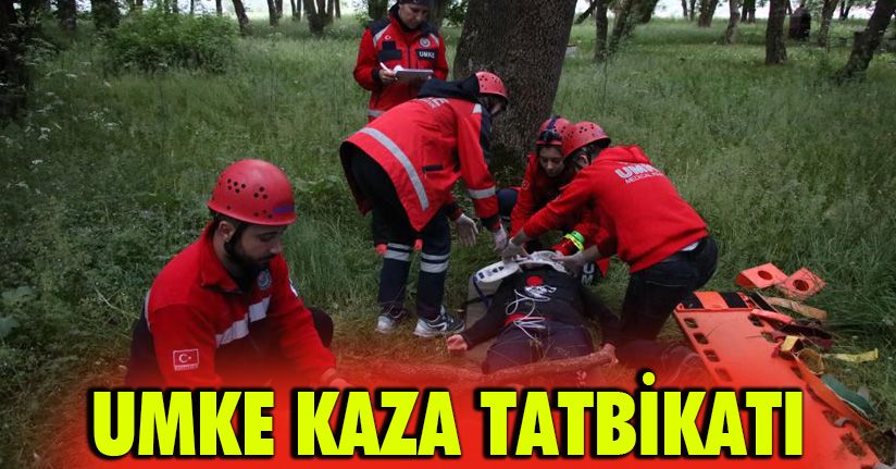 Bolu’da gerçeğini aratmayan kaza tatbikatı