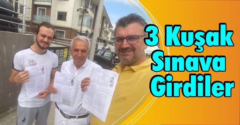 3 Kuşak Sınava Girdiler