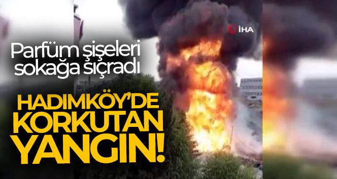 Hadımköy'de bir fabrikada yangın!