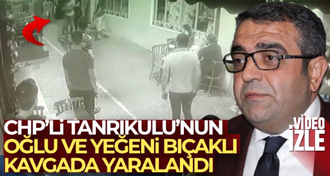 CHP'li Sezgin Tanrıkulu'nun oğlu ve yeğeninin yaralandığı bıçaklı kavga kamerada