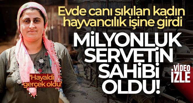 Evde canı sıkılan kadın hayvancılık işine girip 15 yılda servet sahibi oldu