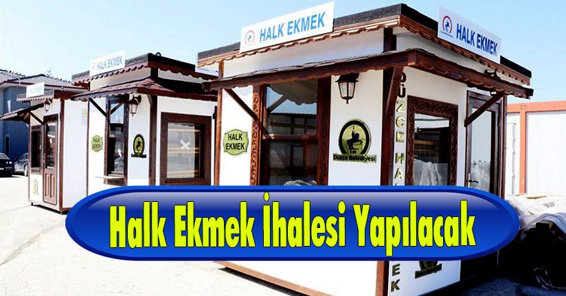 Halk Ekmek İhalesi Yapılacak