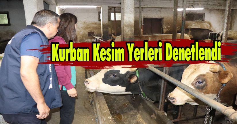 Kurban Kesim Yerleri Denetlendi