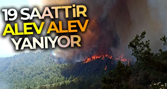 19 saattir alev alev yanıyor