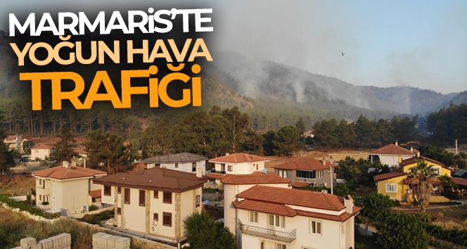 Marmaris'te baş döndüren hava trafiği