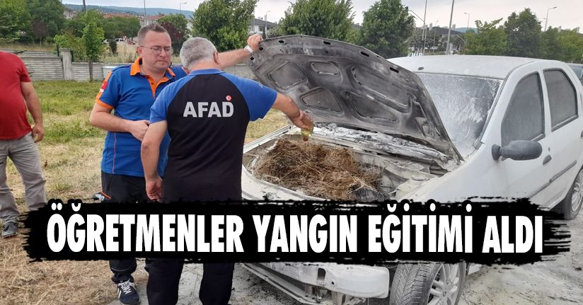 Öğretmenler Yangın Eğitimi Aldı