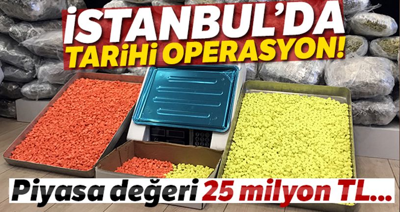 İstanbul'da 25 milyonluk uyuşturucu operasyonu: 6 kişi tutuklandı
