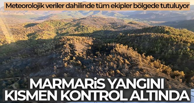 Marmaris yangını kısmen kontrol altında