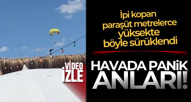 Havada panik kameralara böyle yansıdı