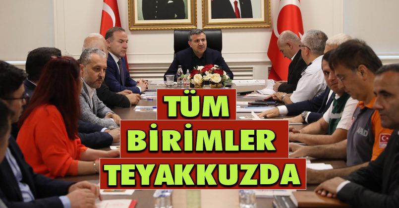Düzce’de kriz masasında gündem yağışlar