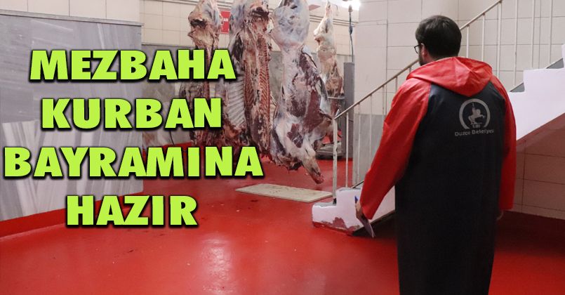 Mezbaha Kurban Bayramına Hazır