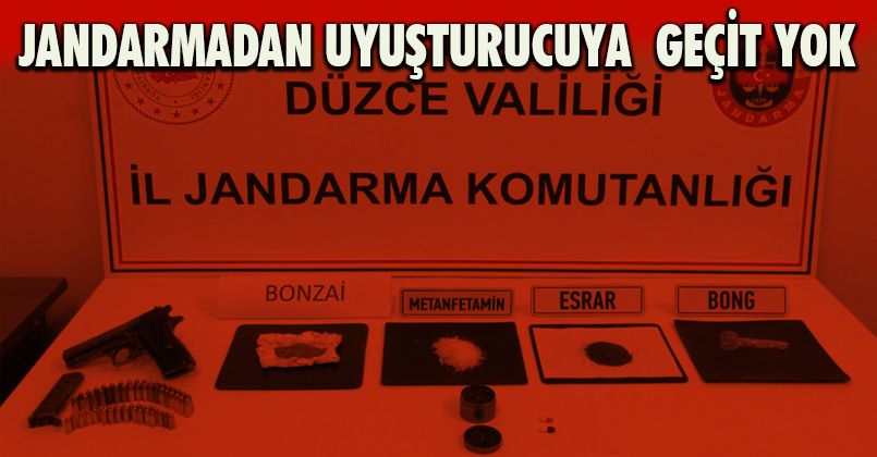 Jandarmadan uyuşturucuya geçit yok