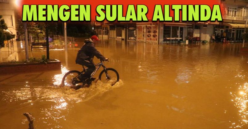 Mengen sular altında kaldı