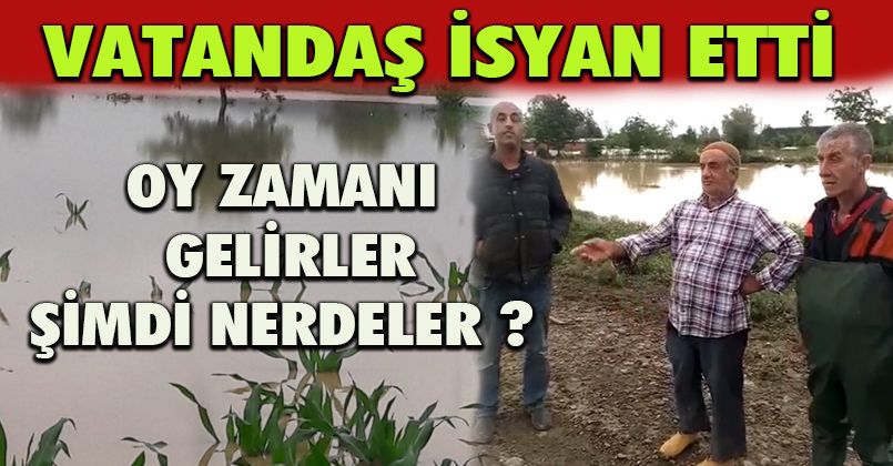Bahçeköy'de Tarım Alanları Sular Altında