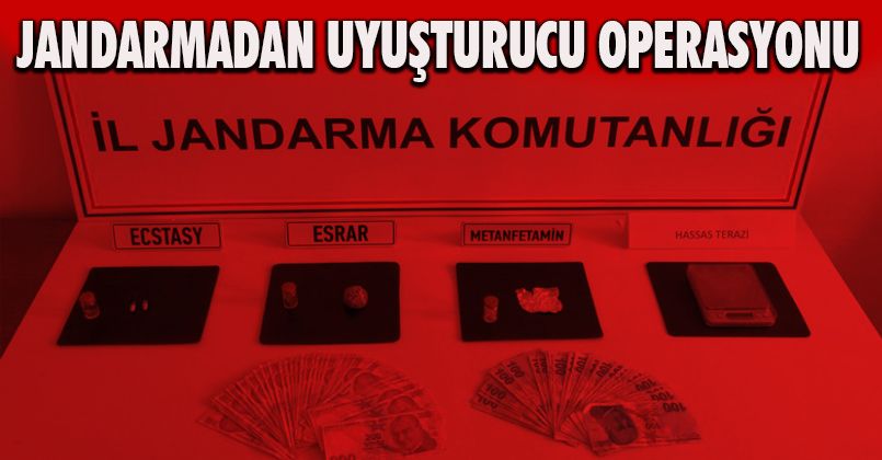 Düzce’de jandarmadan uyuşturucu operasyonu