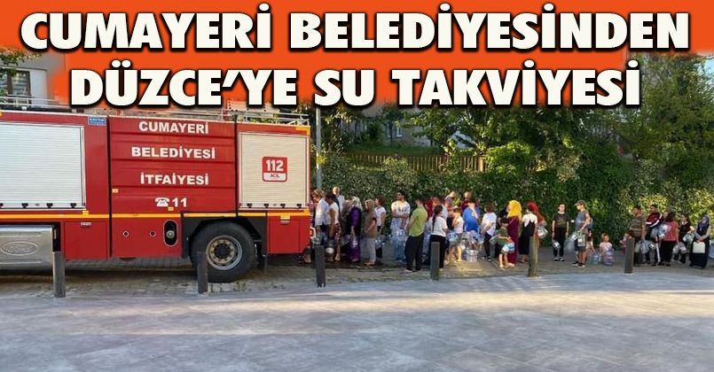 Cumayeri Belediyesinden tonlarca su