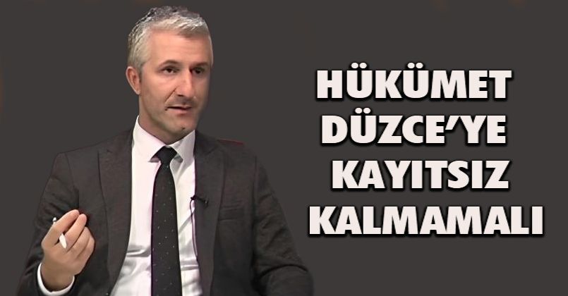 Hükümet Düzce'ye Kayıtsız Kalmamalı