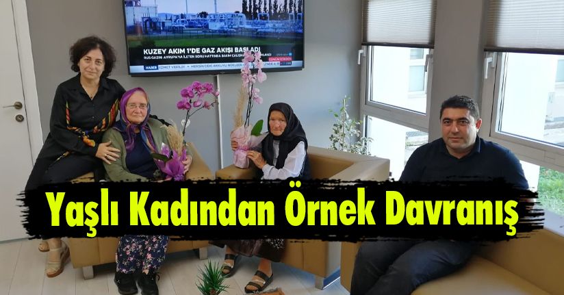 Yaşlı Kadından Örnek Davranış